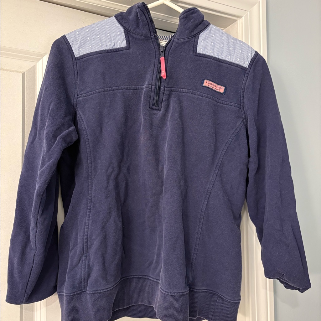 Vineyard Vines Blue Quarter-Zip Sweatshirt With Sporty Design